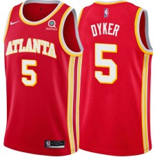 Atlanta Hawks #5 Gene Dyker Jersey -Torch Red