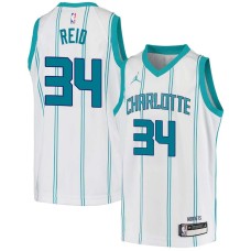 Charlotte Hornets #34 JR Reid Jersey -White