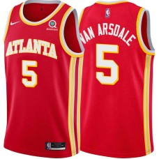 Atlanta Hawks #5 Tom Van Arsdale Jersey -Torch Red