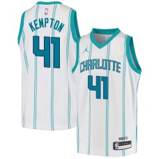 Charlotte Hornets #41 Tim Kempton Jersey -White