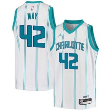 Charlotte Hornets #42 Sean May Jersey -White