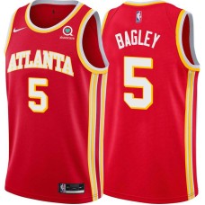 Atlanta Hawks #5 John Bagley Jersey -Torch Red