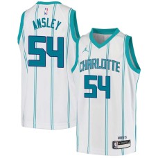 Charlotte Hornets #54 Michael Ansley Jersey -White