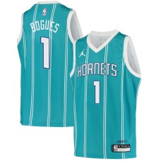 Charlotte Hornets #1 Muggsy Bogues Jersey -Teal