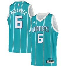 Charlotte Hornets #6 Nazr Mohammed Jersey -Teal