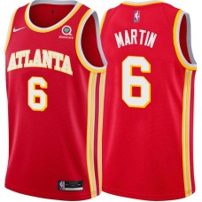 Atlanta Hawks #6 Phil Martin Jersey -Torch Red