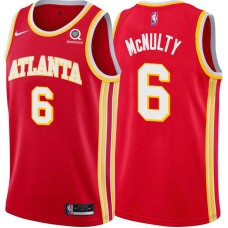 Atlanta Hawks #6 Carl McNulty Jersey -Torch Red