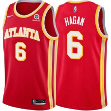 Atlanta Hawks #6 Cliff Hagan Jersey -Torch Red