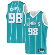 Charlotte Hornets #98 Arnoldas Kulboka Jersey -Teal