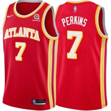 Atlanta Hawks #7 Warren Perkins Jersey -Torch Red