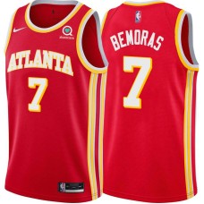 Atlanta Hawks #7 Irv Bemoras Jersey -Torch Red