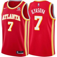 Atlanta Hawks #7 Ersan Ilyasova Jersey -Torch Red