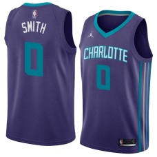 Charlotte Hornets #0 Theron Smith Jersey -Purple