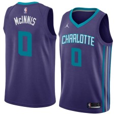 Charlotte Hornets #0 Jeff McInnis Jersey -Purple