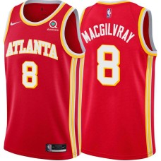 Atlanta Hawks #8 Ronnie MacGilvray Jersey -Torch Red