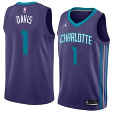 Charlotte Hornets #1 Baron Davis Jersey -Purple