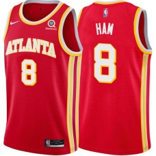 Atlanta Hawks #8 Darvin Ham Jersey -Torch Red