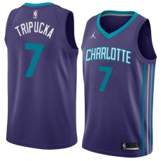 Charlotte Hornets #7 Kelly Tripucka Jersey -Purple