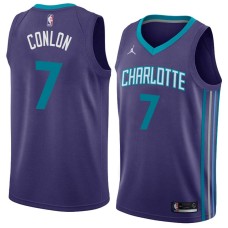 Charlotte Hornets #7 Marty Conlon Jersey -Purple