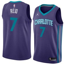 Charlotte Hornets #7 JR Reid Jersey -Purple