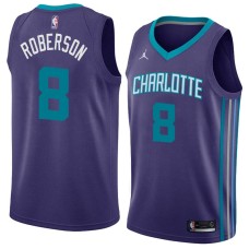 Charlotte Hornets #8 Terrance Roberson Jersey -Purple