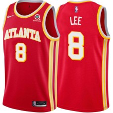 Atlanta Hawks #8 Damion Lee Jersey -Torch Red