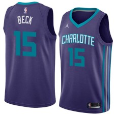 Charlotte Hornets #15 Corey Beck Jersey -Purple