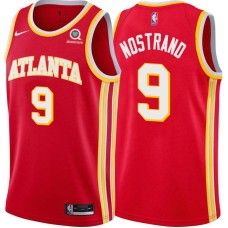 Atlanta Hawks #9 George Nostrand Jersey -Torch Red