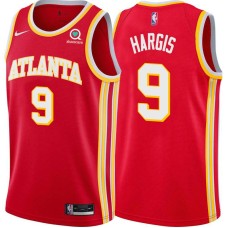 Atlanta Hawks #9 John Hargis Jersey -Torch Red