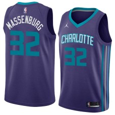 Charlotte Hornets #32 Tony Massenburg Jersey -Purple