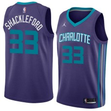 Charlotte Hornets #33 Charles Shackleford Jersey -Purple