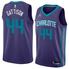 Charlotte Hornets #44 Kenny Gattison Jersey -Purple