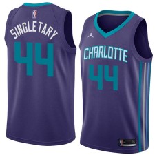 Charlotte Hornets #44 Sean Singletary Jersey -Purple