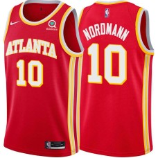 Atlanta Hawks #10 Bevo Nordmann Jersey -Torch Red