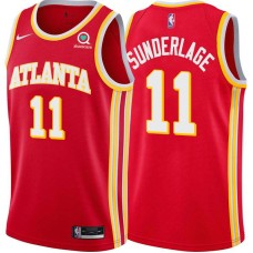 Atlanta Hawks #11 Don Sunderlage Jersey -Torch Red