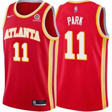 Atlanta Hawks #11 Med Park Jersey -Torch Red