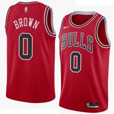 Chicago Bulls #0 Randy Brown Jersey -Red