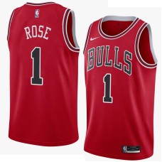 Chicago Bulls #1 Derrick Rose Jersey -Red