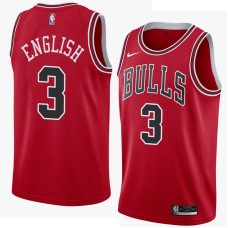 Chicago Bulls #3 Jo Jo English Jersey -Red