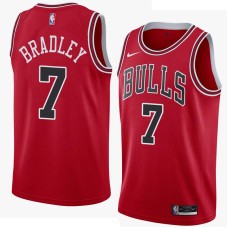 Chicago Bulls #7 Dudley Bradley Jersey -Red