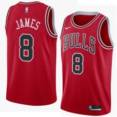 Chicago Bulls #8 Mike James Jersey -Red