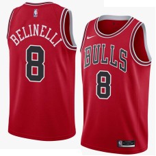 Chicago Bulls #8 Marco Belinelli Jersey -Red