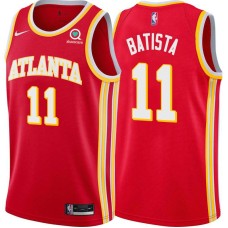 Atlanta Hawks #11 Esteban Batista Jersey -Torch Red