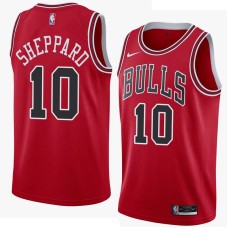 Chicago Bulls #10 Steve Sheppard Jersey -Red