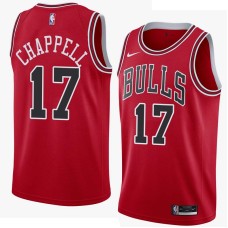 Chicago Bulls #17 Len Chappell Jersey -Red