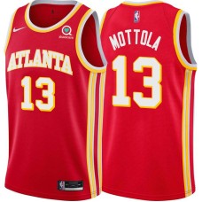 Atlanta Hawks #13 Hanno Mottola Jersey -Torch Red