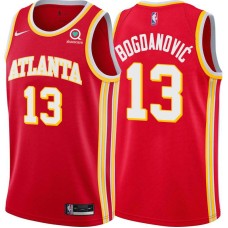 Atlanta Hawks #13 Bogdan Bogdanovic Jersey -Torch Red