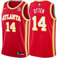 Atlanta Hawks #14 Don Otten Jersey -Torch Red