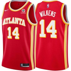 Atlanta Hawks #14 Lenny Wilkens Jersey -Torch Red