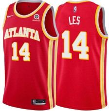 Atlanta Hawks #14 Jim Les Jersey -Torch Red